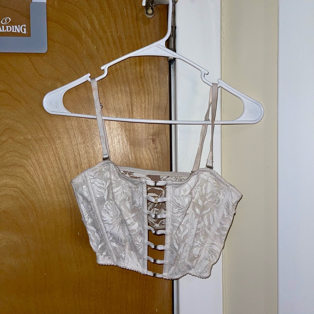 Victoria’s Secret Lace Zip Up Bustier